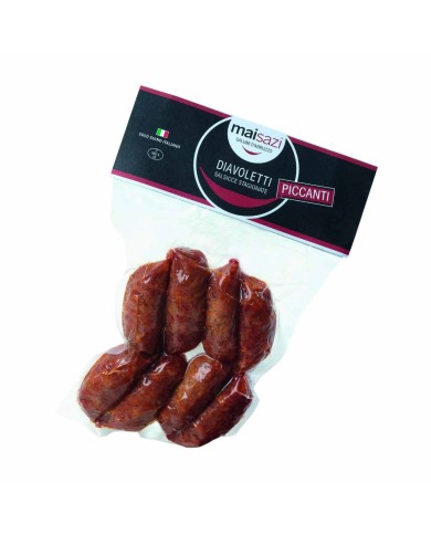 Le nostre Salsiccette Stagionate Piccanti Diavoletti